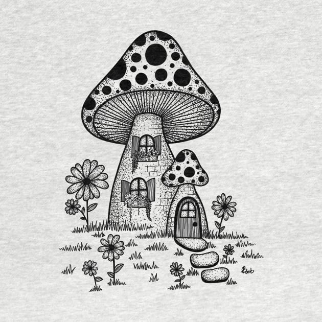 Cottagecore Mushroom House by Dandelion Dystopia